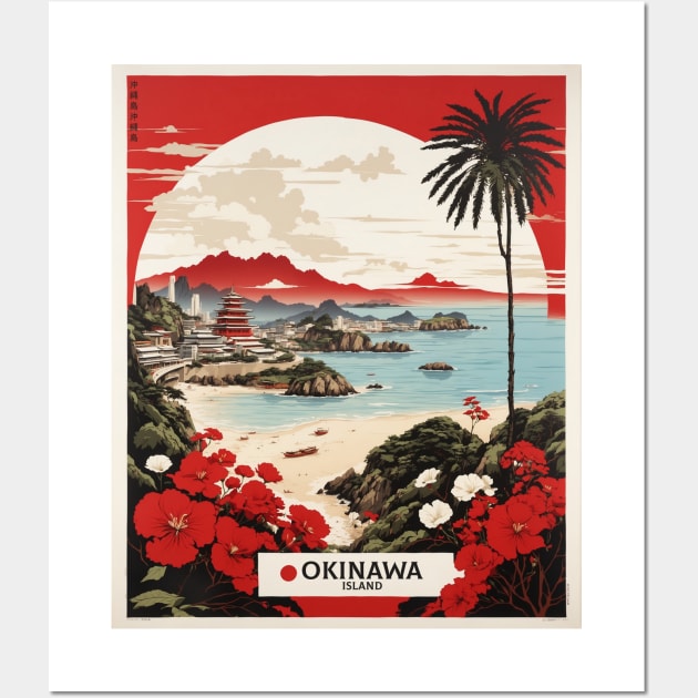 Okinawa Japan Travel Vintage Tourism Poster Wall Art by TravelersGems